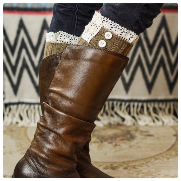 Leg Warmers with Boho Boot Cuff Detail. - Picture 8 of 8